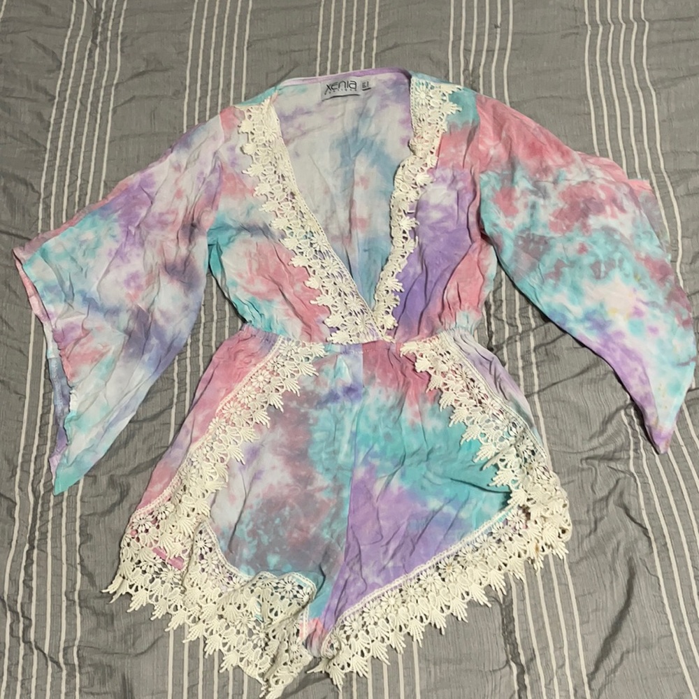 Xenia Boutique Tye dye romper